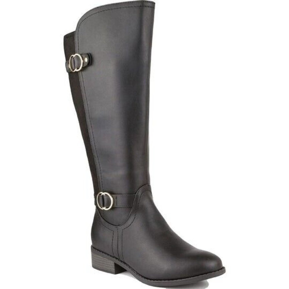 Karen Scott Leandra Grey Riding Boots Buckle Tall Boots Women’s 5M